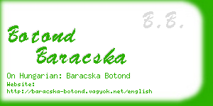 botond baracska business card